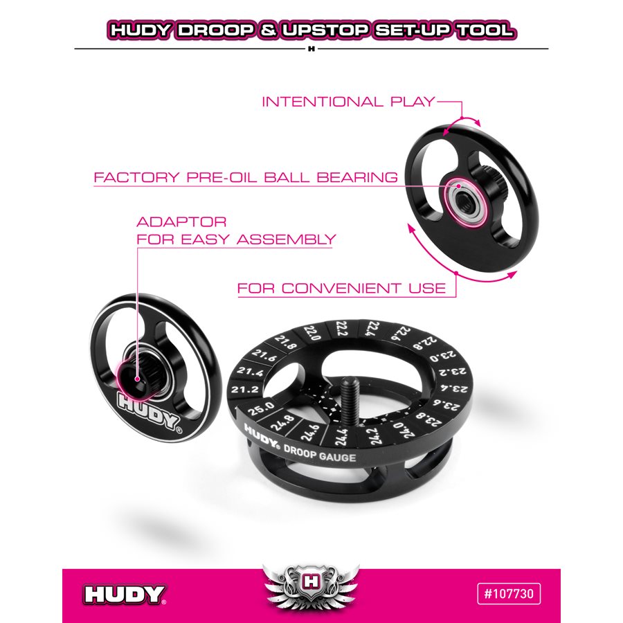 わっさー HUDY DROOP & UPSTOP SET-UP TOOL 107730 — Team EAM, Inc
