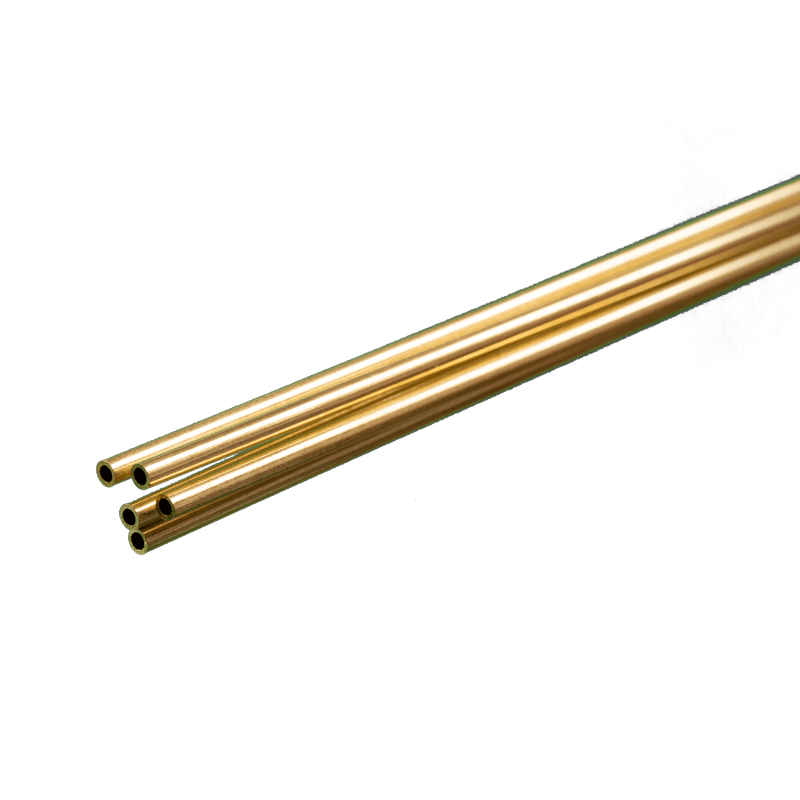 KS Metals 3/32 x .014 x 36in long Brass Tubing