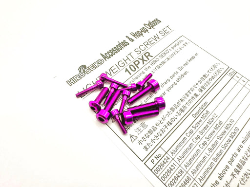 10PXR LIGHT WEIGHT SCREW SET