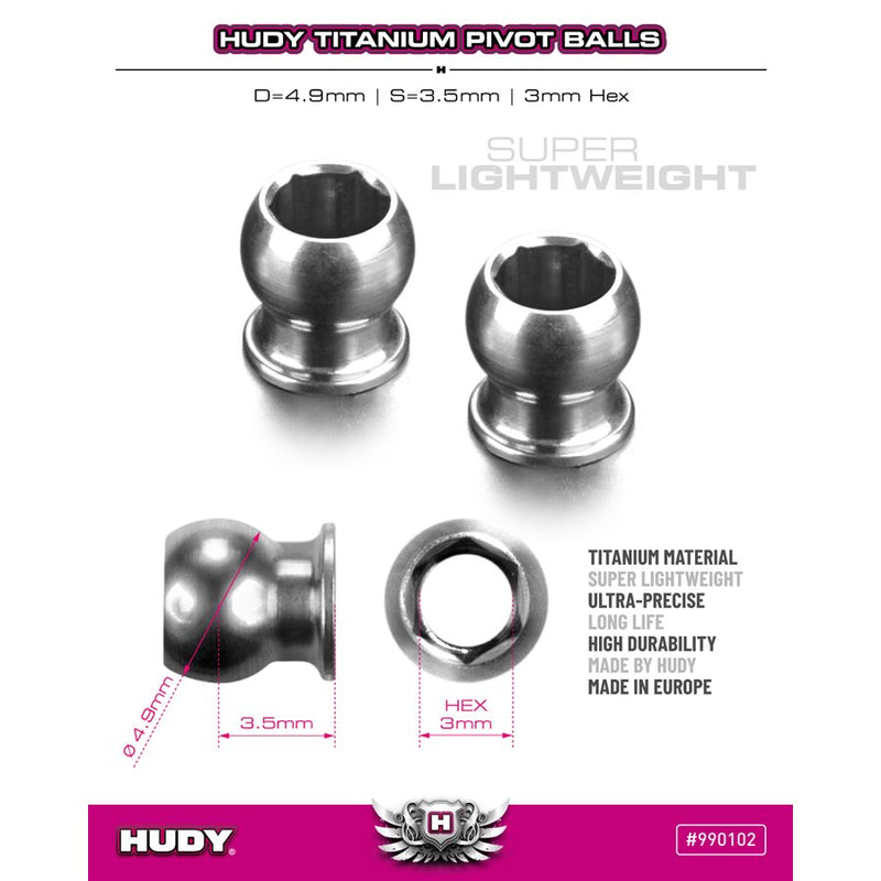 HUDY TITAN BALL STUD D=4.9
