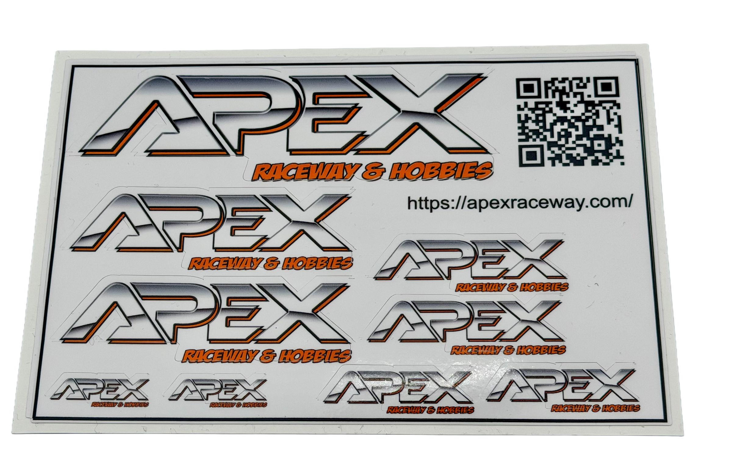 Apex Racing Decal Apex Raceway Decal Sheets (4.5x6.5) — Team EAM, Inc
