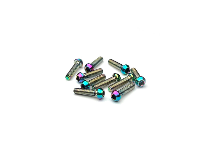 Sortafast Titanium Screws - Button Head - Oil Slick - 10pk (M2)