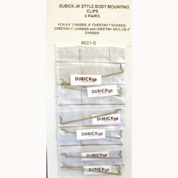DUBICK JK STYLE BODY MOUNTING CLIPS