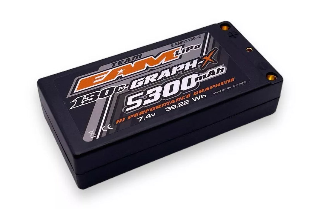 Team EAM 5300 130C Graphene 2S Shorty Battery