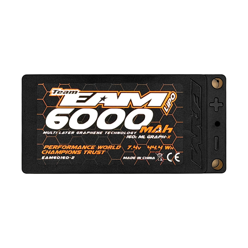 Team EAM 6000mah 160c Shorty ML Graph-X Formula  Lipo Battery.