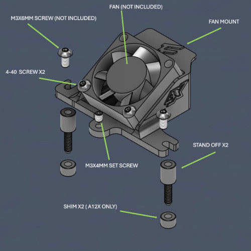 Fabtek Engineering A12 motor fan mounts