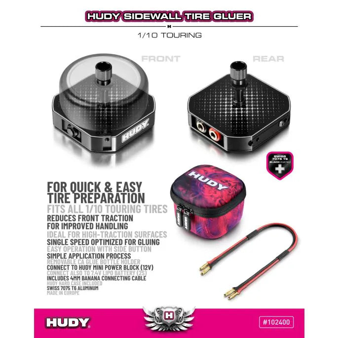 HUDY Tire Glueing Jig 1:10 Onroad