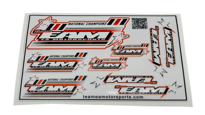 Team EAM Decal Sheets (4.5x6.5)