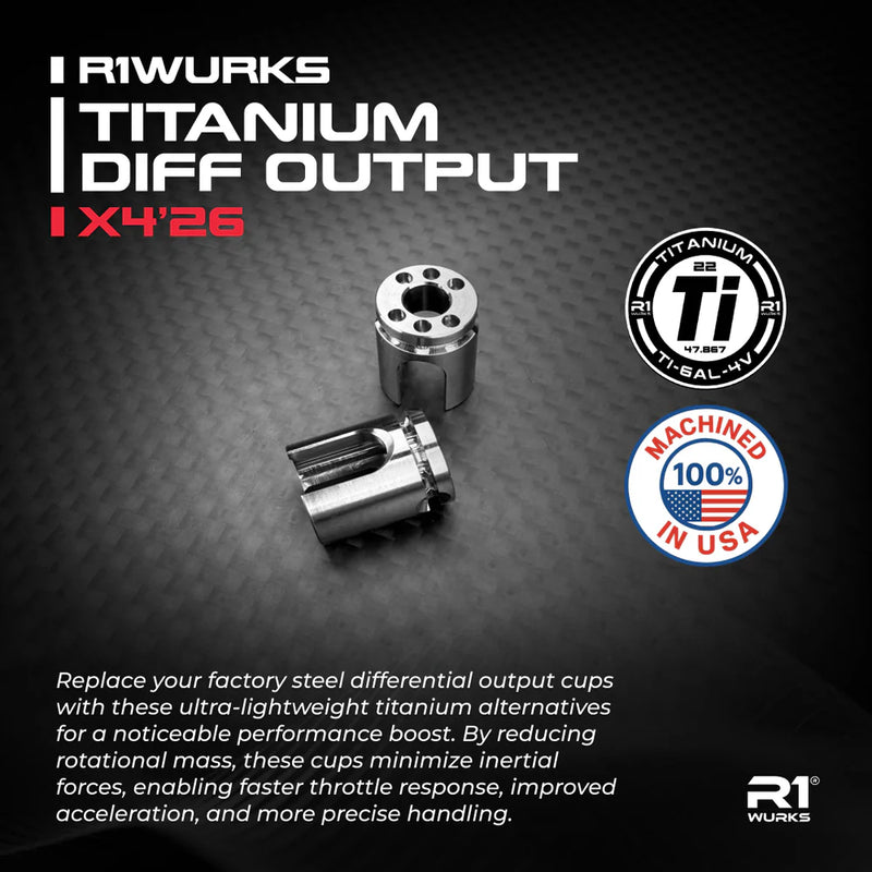 R1WURKS Titanium Diff Output, X4'26