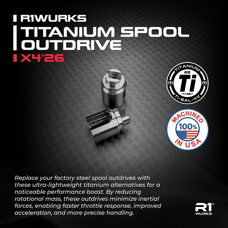 R1WURKS Titanium Spool Outdrive, X4'26