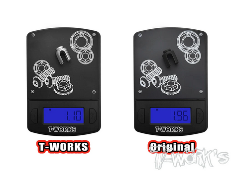 TP-180-A800R 64 Titanium Gear Diff. BB Driveshaft Adapters ( For Awesomatix A800R/MMX )
