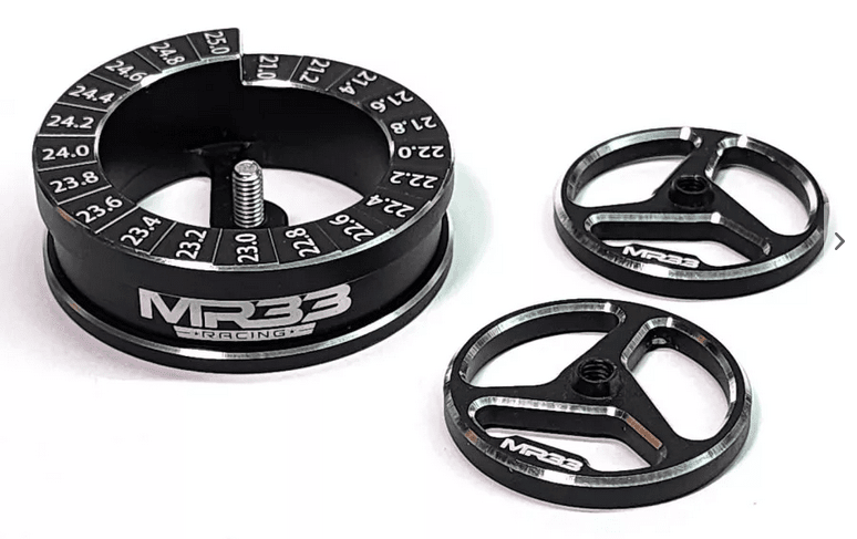 MR33 サークルドループゲージV2とドループブロック MR33 Circle Droop Gauge V2 — Team EAM, Inc