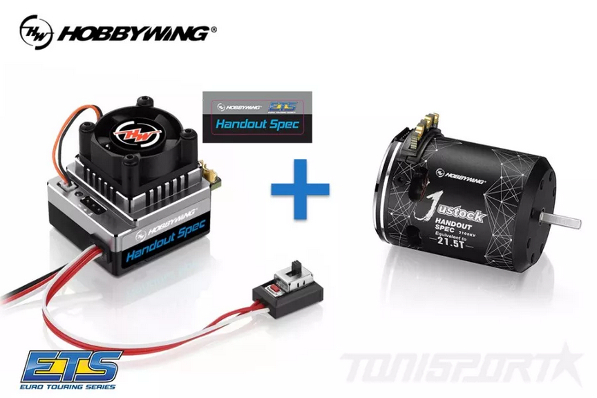 Hobbywing ETS Formula 1 Combo XeRun XR10 Justock G3 Handout Spec Controller & XeRun Justock Handout Spec