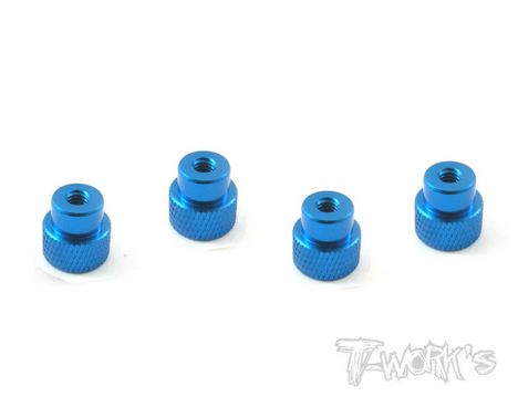 TA-077 Aluminum Nut for 1/10 Set-up Wheel 4pcs.