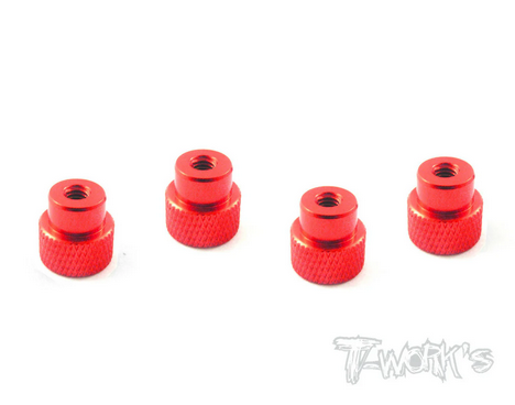 TA-077 Aluminum Nut for 1/10 Set-up Wheel 4pcs.