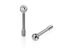 TP-205-F 64 Titanium Adjustable Body Shell Front End Downtravel Screw V2 ( M3 x 21mm) 2pcs. ( Xray, Xpress )