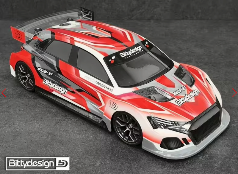 Bittydesign A3-F 1:10 FWD Body Clear 190mm ULT - Ultra Light Weight 0.5mm