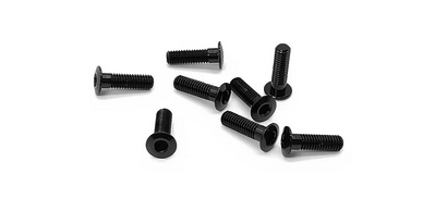 Tworks Black Alum Socket Head Low Profile Half Thread Screws