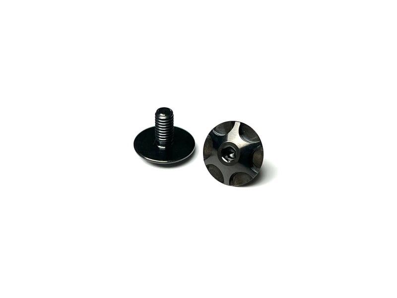 Sortafast Titanium Screws - Hexcix Wing / Steering Arms - Black - 2pk (M3)