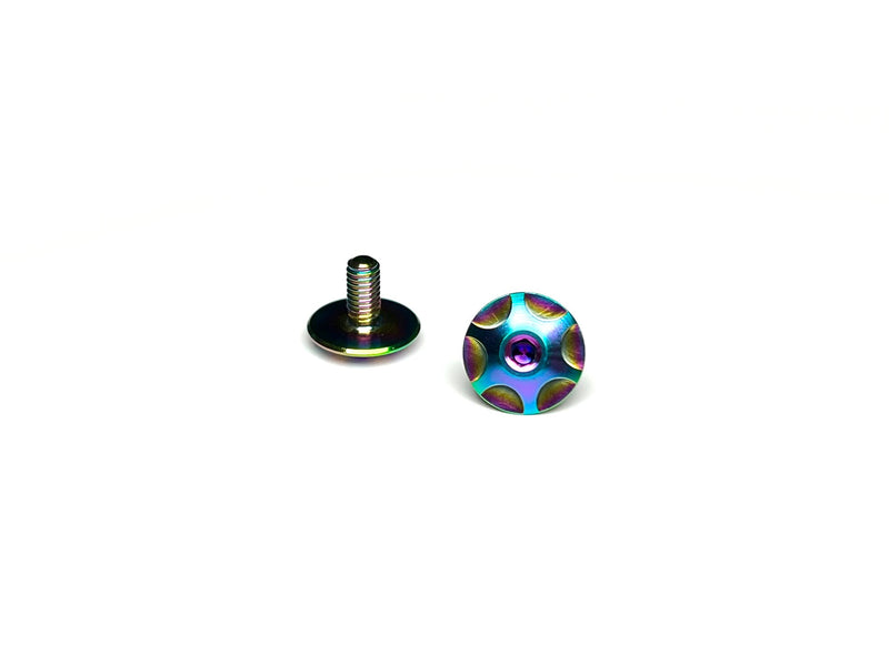 Sortafast Titanium Screws - Hexcix Wing / Steering Arms - Oil Slick - 2pk (M3)