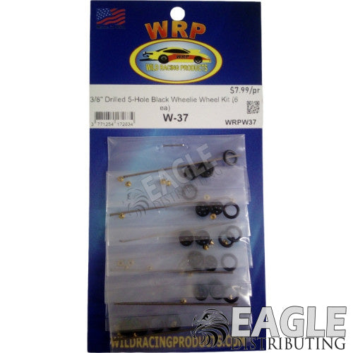 WRP Drilled wheelie bar kit 5-hole Black