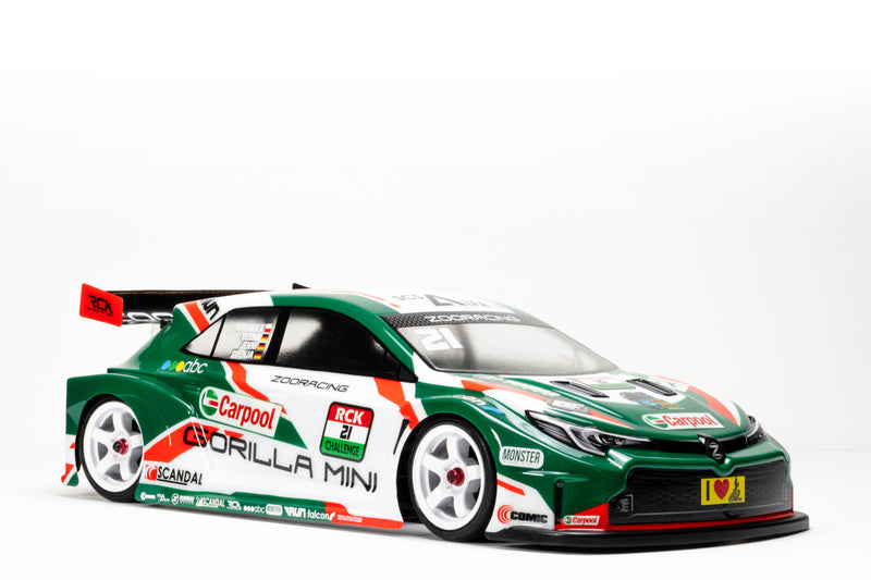 ZooRacing ZR-0021-10 - Gorilla MINI - 1:10 M-Chassis Mini Touring Car Body (1.0mm)