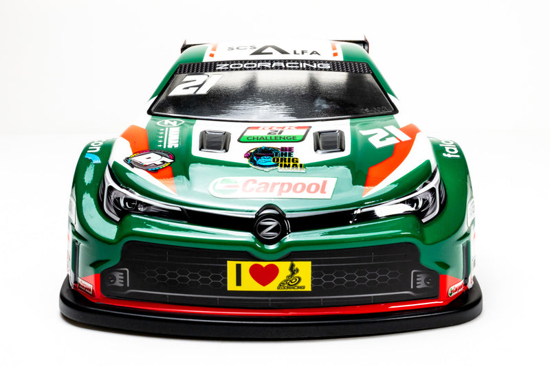 ZooRacing ZR-0021-10 - Gorilla MINI - 1:10 M-Chassis Mini Touring Car Body (1.0mm)