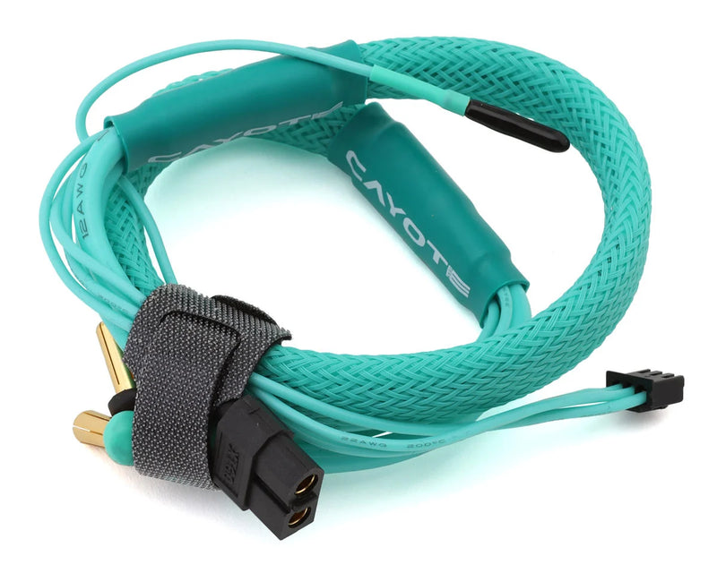 Cayote Power 2S LiPo XT60 Charge Lead (Female XT60 to 5mm Bullets) w/3-Pin JST-XH Balance Plug (Aurora Green) (450mm)