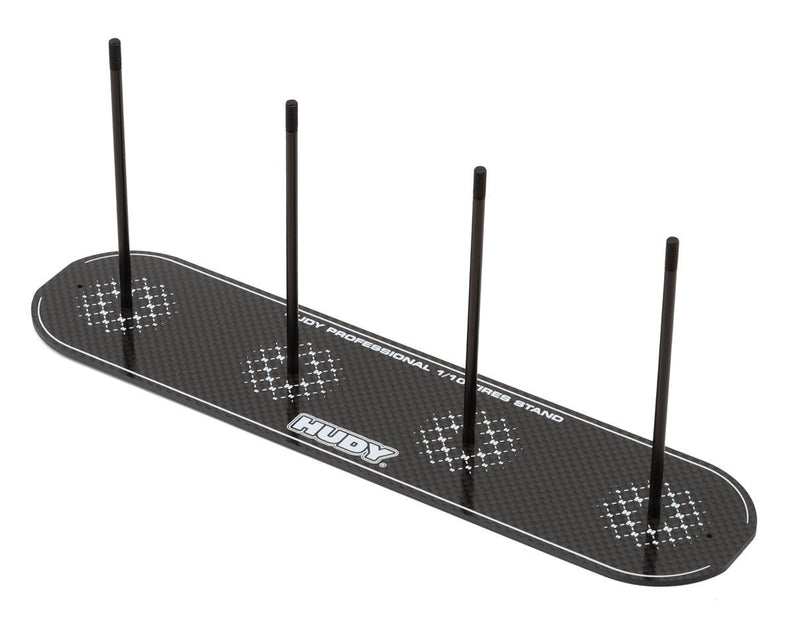 Hudy 1/10 Electric Carbon Fiber Touring Car Tire Stand w/Hard Case