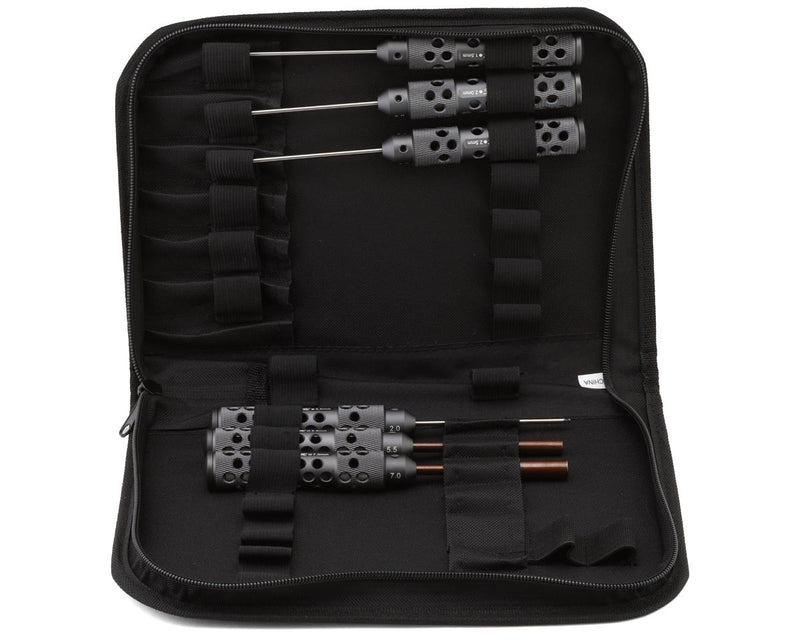 ProTek RC 6-Piece Metric Hex & Nut Driver "TruTorque" 1/10 Surface Tool Set w/Carrying Case