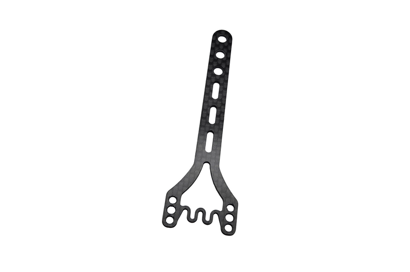 MAD Wurks X4 26 2mm Carbon Fiber Rear Top Deck w/Wave (3 Holes) (1)