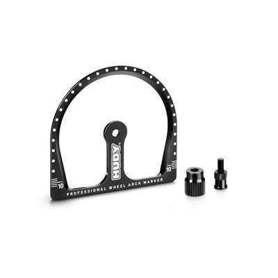 HUDY 1 / 10 TC WHEEL ARCH MARKER + WHEEL ADAPTER & NUT 107772