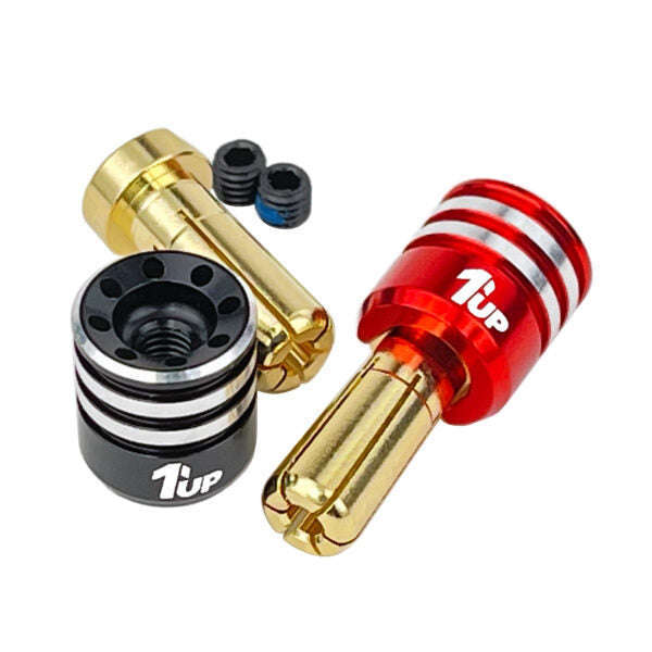 1up Racing Heatsink Bullet Plug Grips 5mm