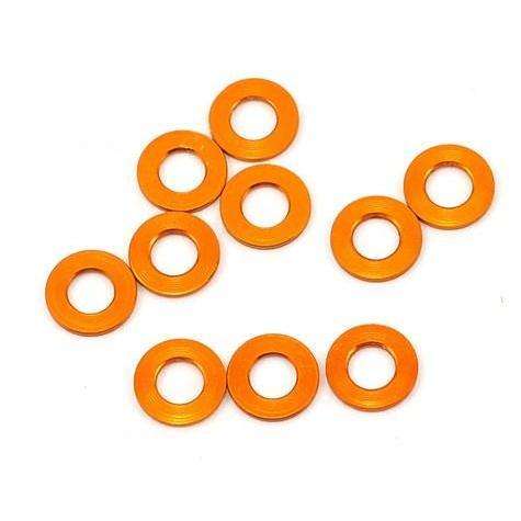 XRAY T4 Alu Shim 3X6X.5-1MM - Orange or Black