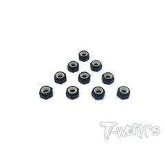 Tworks Low Profile Alumn 3mm anodized nuts (10pcs)