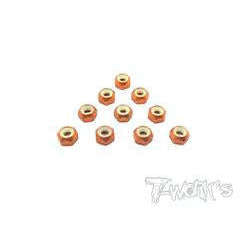 Tworks Low Profile Alumn 3mm anodized nuts (10pcs)