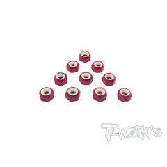 Tworks Low Profile Alumn 3mm anodized nuts (10pcs)