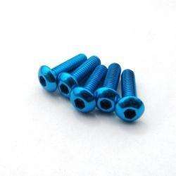 Hiro Seiko M3x8 Alum Button Head Screw.