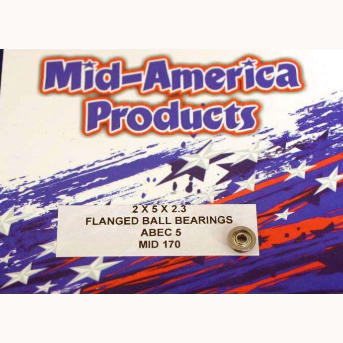 MID-AMERICA 2 X 5 X 2.3 FLANGED CAN BALL BEARING