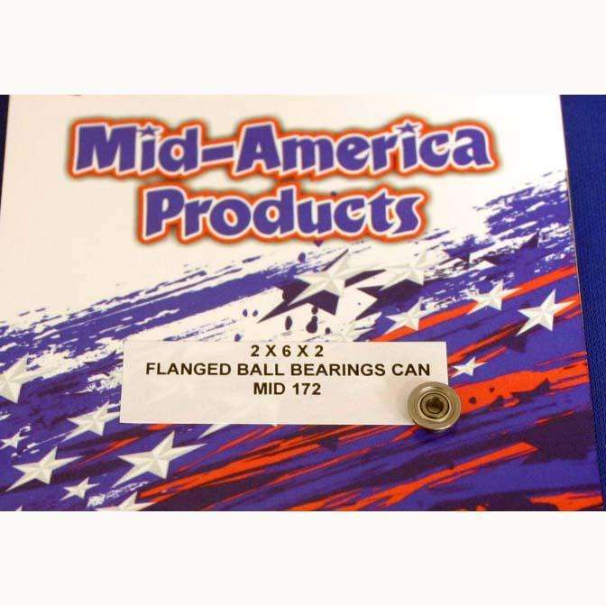 MID-AMERICA 2 X 6 X 2 FLANGED CAN BALL BEARING