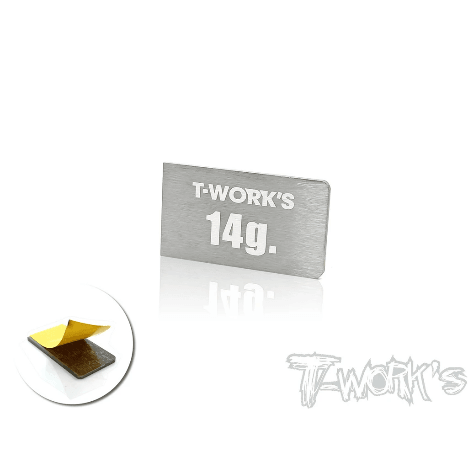 Tworks Tungsten Plate with adhesive backing.