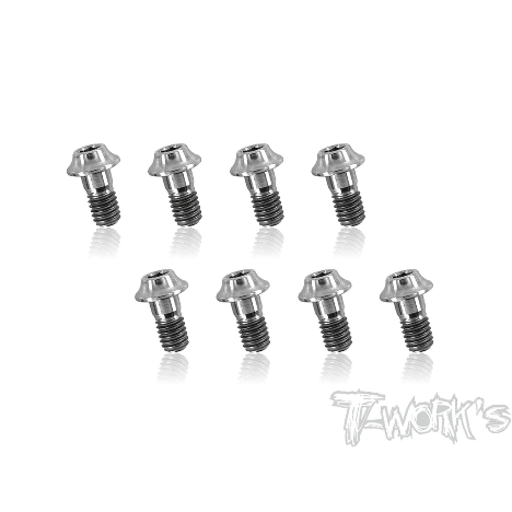 Tworks Titanium Hex Socket half thread screw (8pcs)