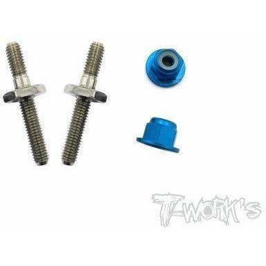 TWorks Titanium Battery Post with Lock Nut