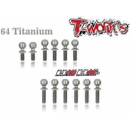 TWorks T64 Titainum Ball Stud Set for B6 Series