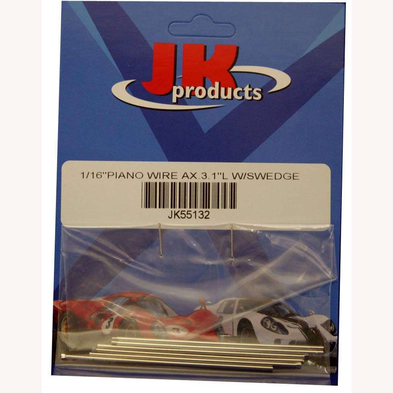 1/16 PIANO WIRE FRONT AXLE.3.1 LONG W/WEDGE (EACH)