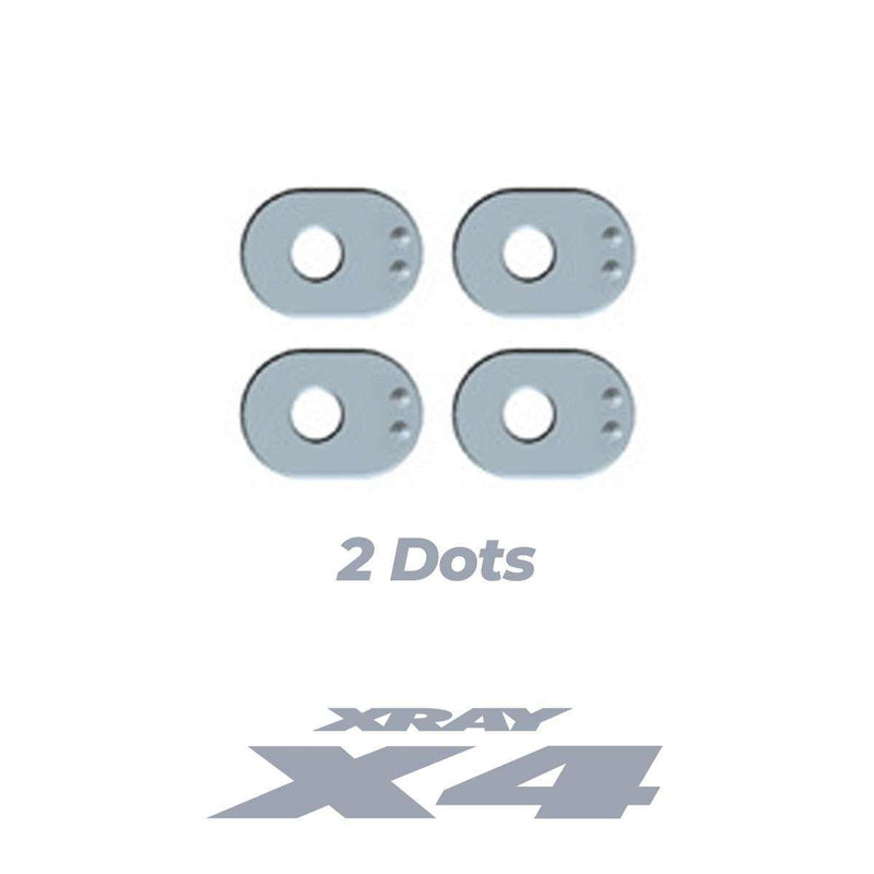 X4 ALU CASTER BUSHING FRONT 4° / REAR 1.5° - 2 DOTS (4)
